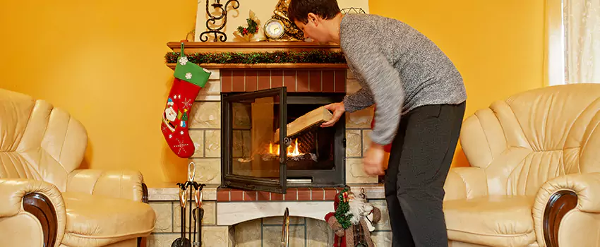 Rusted Metal Fireplace Restoration in Searcy, Arkansas